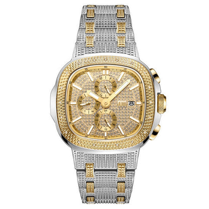 JBW Heist Quartz Diamond Gold Dial Men's Watch  Item No. J6380B