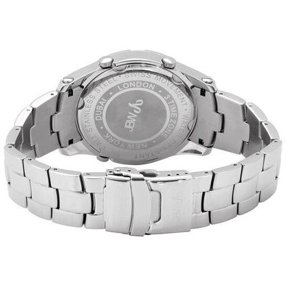 JBW Men's Jet Setter III 1.18 ctw Diamond Stainless Steel Watch  Item No. J6348B