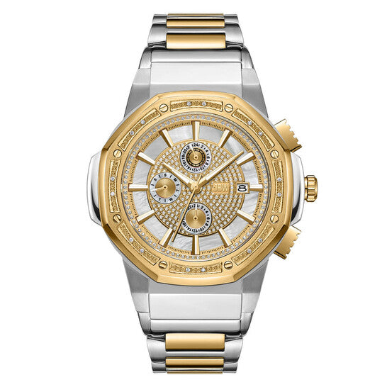 JBW Saxon Quartz White Dial Unisex Watch  Item No. JB-6101-N