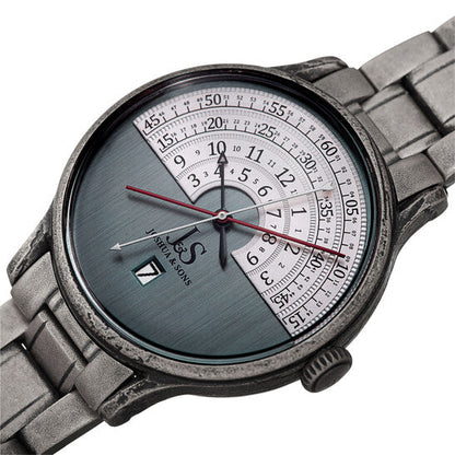 Joshua And Sons Date Blue Dial Men's Watch  Item No. JX153SS