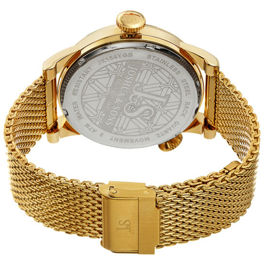 Joshua And Sons Quartz Black Dial Men's Watch  Item No. JX154YGB