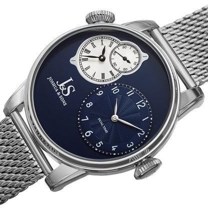 Joshua And Sons Quartz Blue Dial Men's Watch  Item No. JX154SSBU