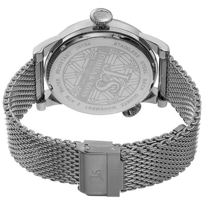 Joshua And Sons Quartz Blue Dial Men's Watch  Item No. JX154SSBU