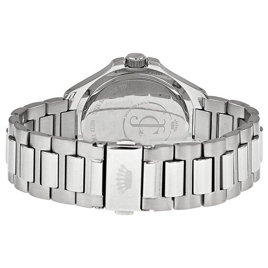 Juicy Couture Jetsetter Silver Dial Stainless Steel Swarovski Crystal Ladies Watch  Item No. 1900958