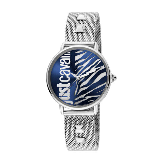 Just Cavalli Animal Quartz Blue Dial Ladies Watch  Item No. JC1L077M0065