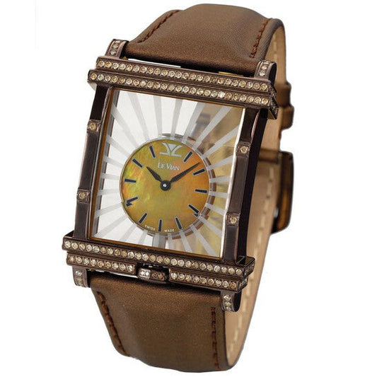 Le Vian Floater Quartz Diamond Champagne Dial Unisex Watch  Item No. LV767RSMP