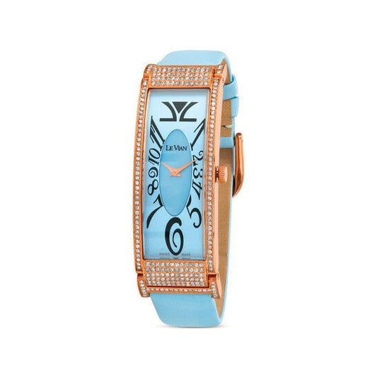Le Vian  Time Quartz Diamond Blue Dial Ladies Watch  Item No. LV9425DA