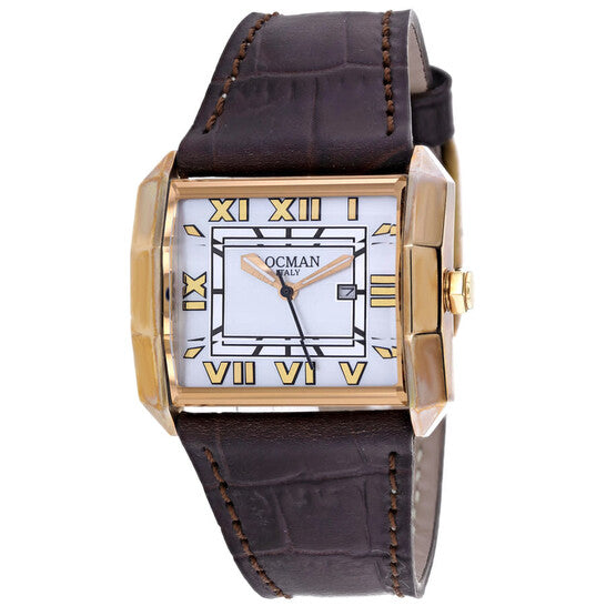 Locman Classic Silver-tone Dial Ladies Watch  Item No. 233MOPWH/BR LE