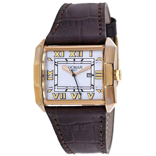 Locman Classic Silver-tone Dial Ladies Watch  Item No. 233MOPWH/BR LE