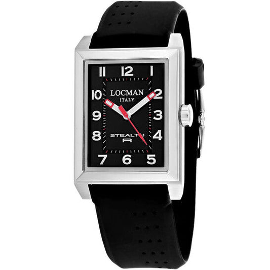 Locman Stealth Quartz Black Dial Ladies Watch  Item No. 241GRY2BK