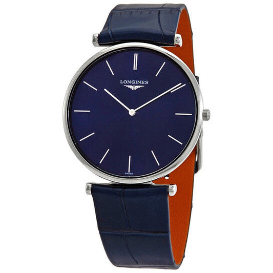 Longines Blue Sunray Dial Blue Leather Men's Watch  Item No. L4.766.4.95.2