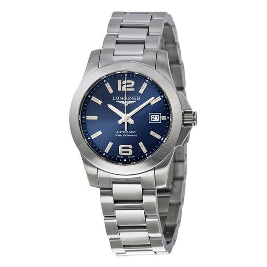 Longines Conquest Automatic Blue Dial Stainless Steel Ladies Watch  Item No. L3.276.4.99.6