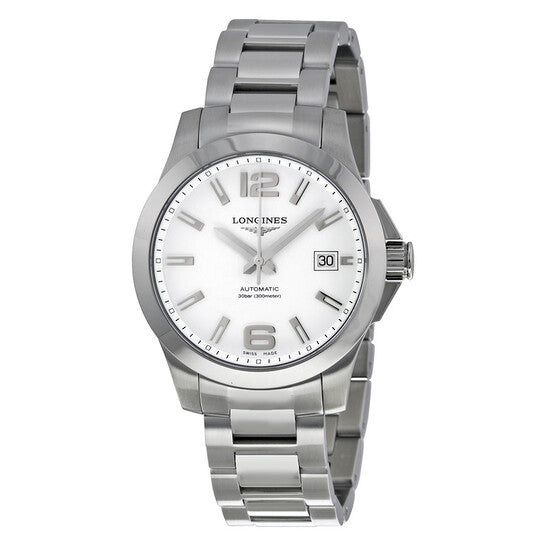 Longines Conquest Automatic White Diail Stainless Steel Men's Watch  Item No. L3.676.4.16.6