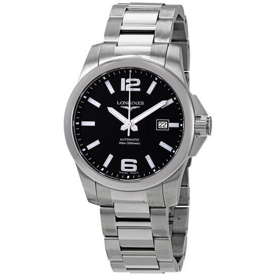 Longines Conquest Black Dial Automatic Men's 41mm Watch  Item No. L3.777.4.58.6