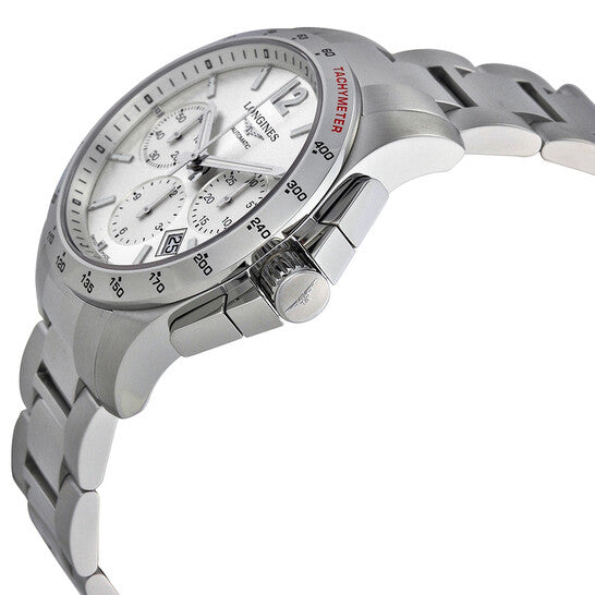Longines Conquest Chronograph Silver Dial Stainless Steel Men's Watch L27434766 Item No. L2.743.4.76.6