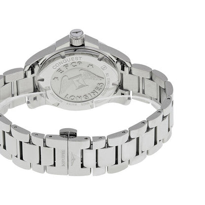 Longines Conquest Mother of Pearl Diamond Dial Stainless Steel Watch  Item No. L3.281.0.87.6
