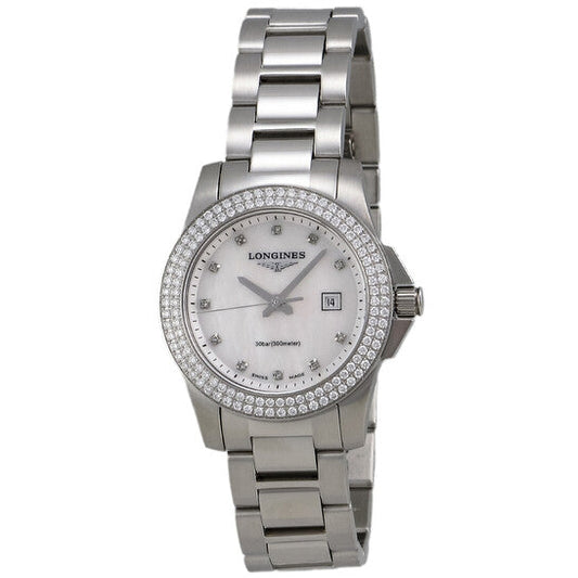 Longines Conquest Quartz Diamond Ladies Watch  Item No. L3.258.0.87.6