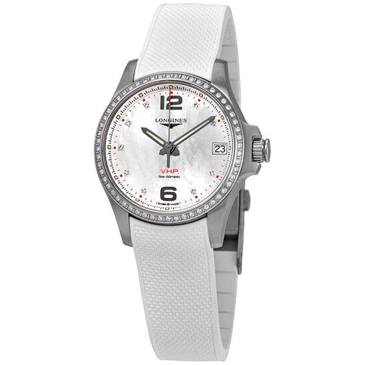 Longines Conquest V.H.P. Quartz Diamond Ladies Watch  Item No. L3.316.0.87.9