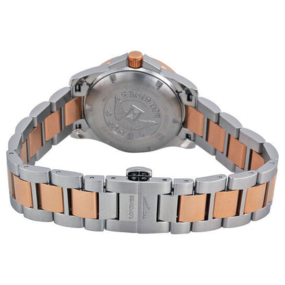 Longines Conquest White Dial Steel and Rose Gold Automatic Ladies Watch L32765167 Item No. L3.276.5.16.7