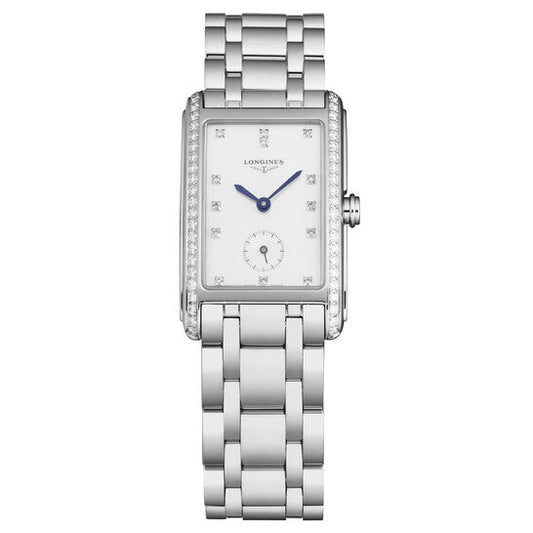 Longines Dolcevita Quartz Diamond White Mother of Pearl Dial Ladies Watch  Item No. L5.512.0.87.6