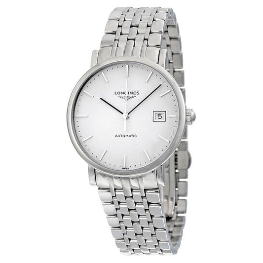 Longines Elegant White Dial Stainless Steel Automatic 37 mm Watch  Item No. L481041236
