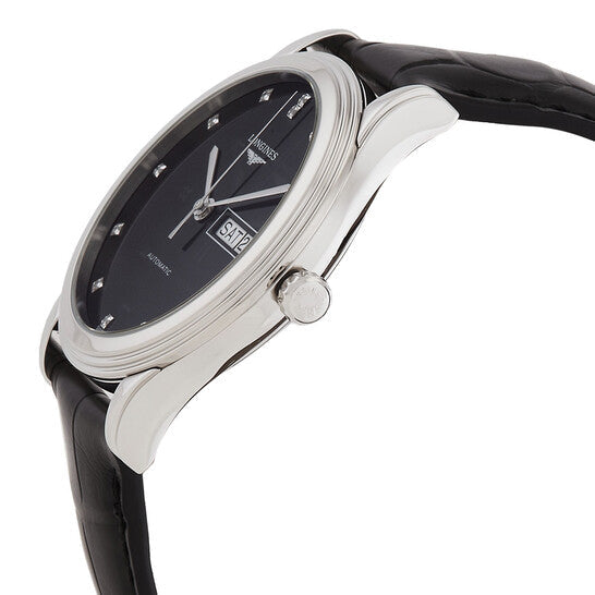 Longines Flagship Automatic Diamond Black Dial Men's Watch  Item No. L48994572
