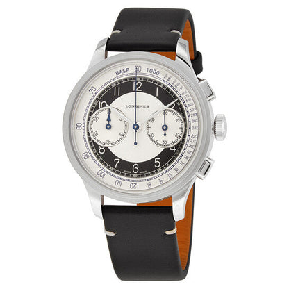 Longines Heritage Classic Chronograph Automatic Silver and Black Dial Men's Watch  Item No. L2.830.4.93.0