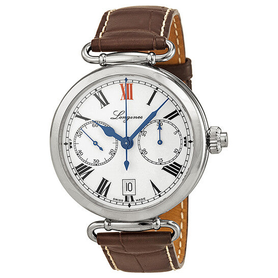 Longines Heritage White Dial Brown Leather Men's Watch  Item No. L27764213