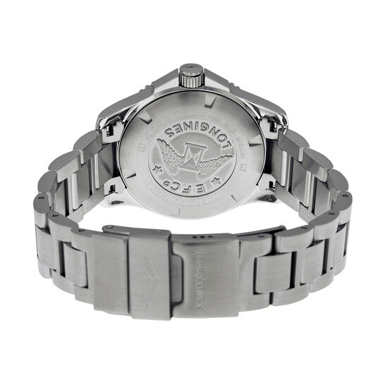 Longines Hydro Conquest Black Dial Red Bezel Stainless Steel Men's Watch  Item No. L36944596