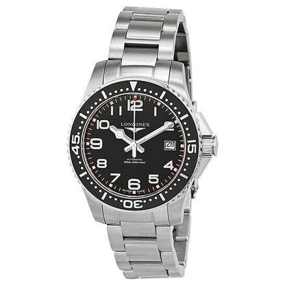 Longines Hydro Conquest Black Dial Stainless Steel Men's Watch  Item No. L36944536