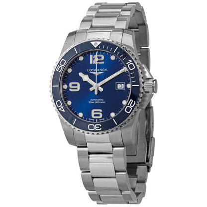 Longines Hydroconquest Automatic Blue Ceramic Bezel 41 mm Men's Watch  Item No. L3.781.4.96.6