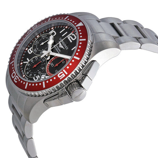 Longines HydroConquest Chronograph Black Dial Stainless Steel Men's Watch L36964596 Item No. L3.696.4.59.6