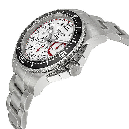 Longines HydroConquest Chronograph White Dial Stainless Steel Men's Watch L36964136 Item No. L3.696.4.13.6