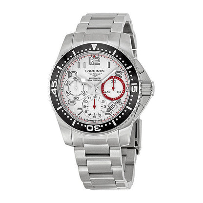 Longines HydroConquest Chronograph White Dial Stainless Steel Men's Watch L36964136 Item No. L3.696.4.13.6