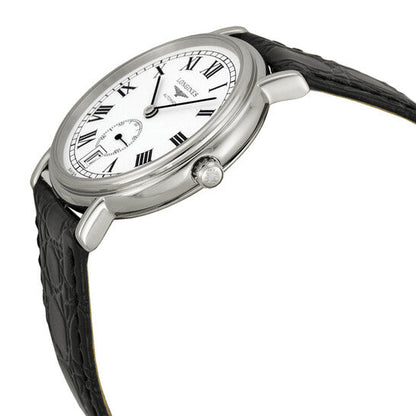 Longines La Grand Classic Presence White Dial Black Leather Watch L48044112 Item No. L4.804.4.11.2
