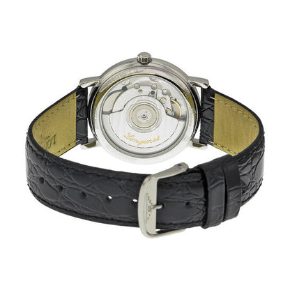 Longines La Grand Classic Presence White Dial Black Leather Watch L48044112 Item No. L4.804.4.11.2