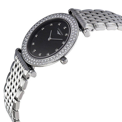 Longines La Grande Classique Black Dial Stainless Steel Ladies Watch L43080576 Item No. L4.308.0.57.6