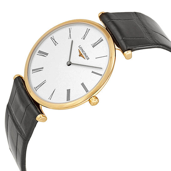 Longines La Grande Classique De White Dial Black Leather Men's Watch L47091112 Item No. L4.709.1.11.2