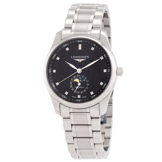 Longines Master Collection Automatic Diamond Black Dial Men's Watch  Item No. L29094576