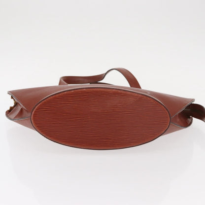 Louis Vuitton Saint Jacques Handbag Epi Leather Brown Leather Handbag (Pre-Owned)