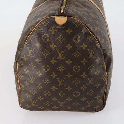 Louis Vuitton Keepall Bag Monogram Canvas Brown Canvas Travel Bag Bag (Pre-Owned)