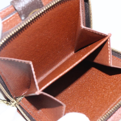 Louis Vuitton Compact Zippe Wallet Monogram Canvas Brown Canvas Wallets Accessory (Pre-Owned)