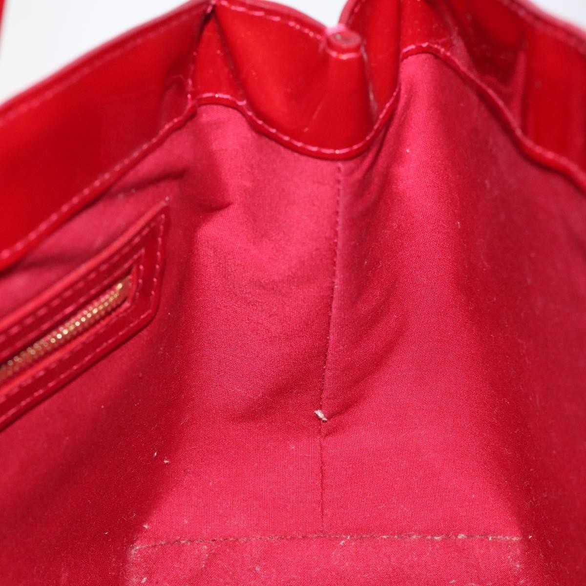 Louis Vuitton Wilshire Handbag Monogram Vernis Red Patent_Leather Handbag (Pre-Owned)