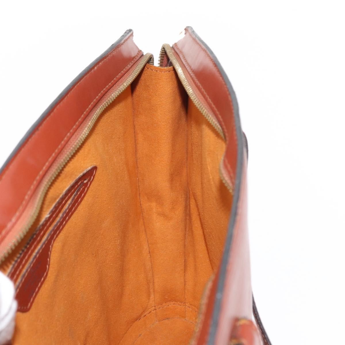 Louis Vuitton Saint Jacques Handbag Epi Leather Brown Leather Handbag (Pre-Owned)