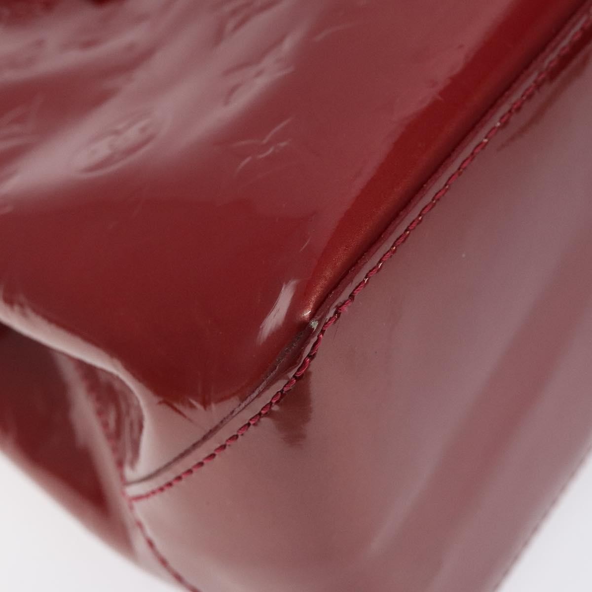 Louis Vuitton Wilshire Handbag Monogram Vernis Red Patent_Leather Handbag (Pre-Owned)