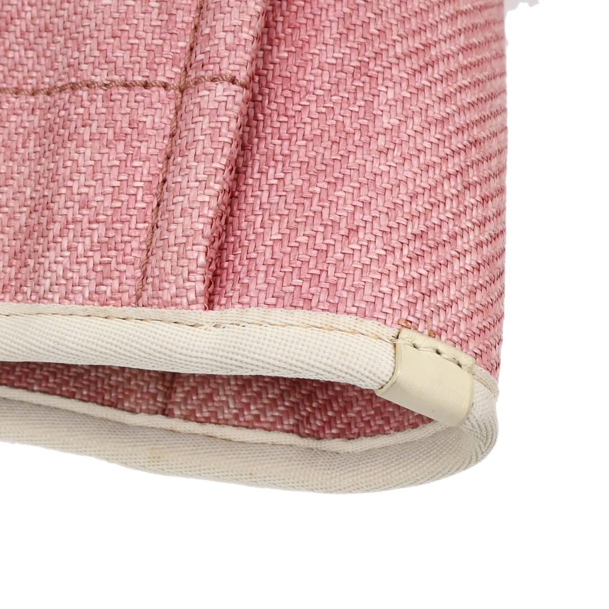 Chanel Deauville Tote Canvas Pink Canvas Tote Bag Bag (Pre-Owned)