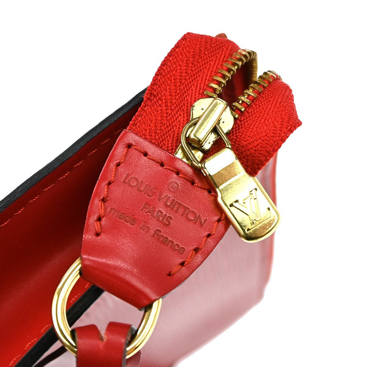 Louis Vuitton Pochette Accessoires Epi Leather Red Leather Clutche & Pouche Bag (Pre-Owned)