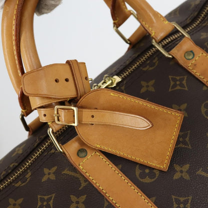 Louis Vuitton Keepall Bag Monogram Canvas Brown Canvas Travel Bag Bag (Pre-Owned)
