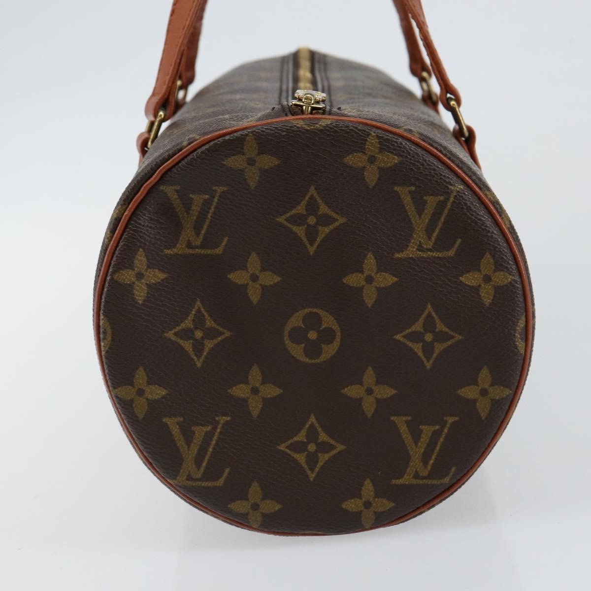 Louis Vuitton Papillon Handbag Monogram Canvas Brown Canvas Shoulder Bag Bag (Pre-Owned)
