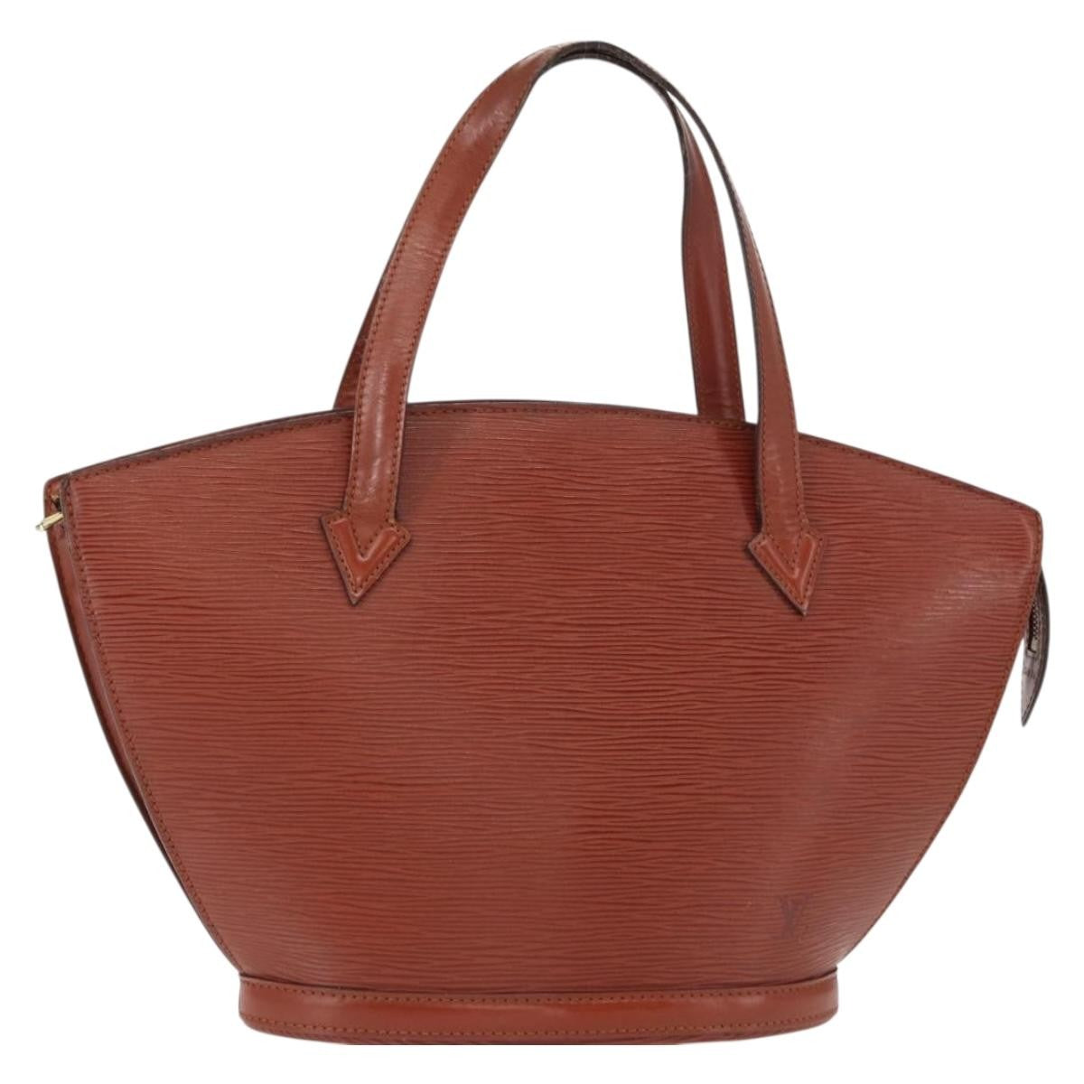 Louis Vuitton Saint Jacques Handbag Epi Leather Brown Leather Handbag (Pre-Owned)